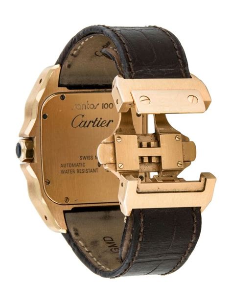 cartier santos strap replacement|cartier santos 100 watch strap.